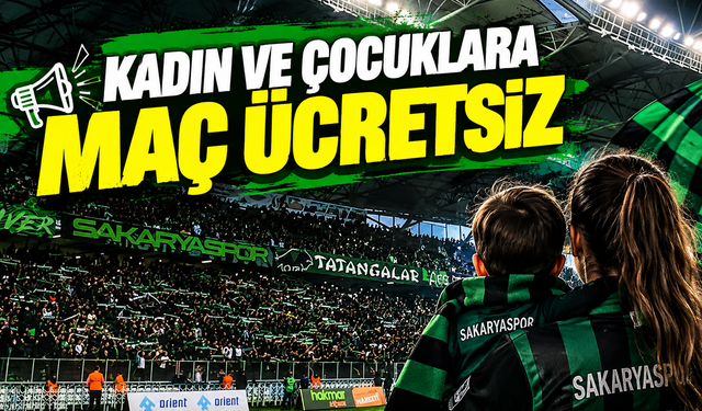 Kadın ve çocuklara bugün maç ücretsiz!