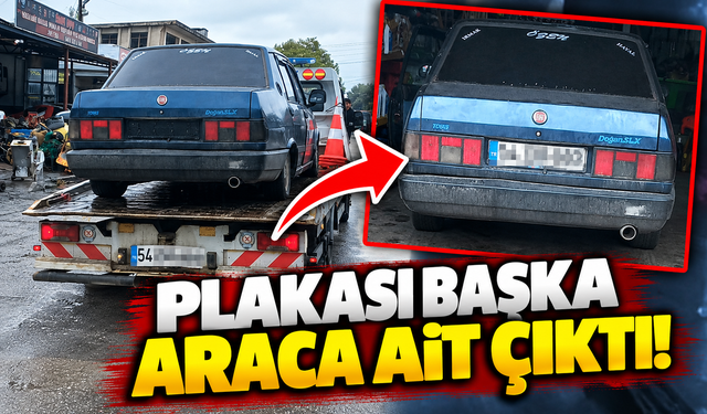 Şahin timleri sahte plakayla yakaladı!