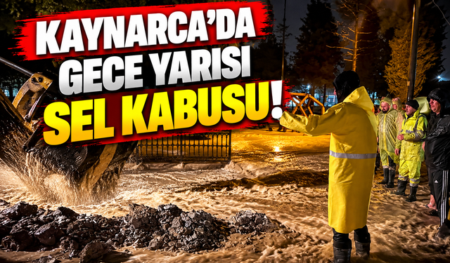 Kaynarca'da gece yarısı sel kabusu!