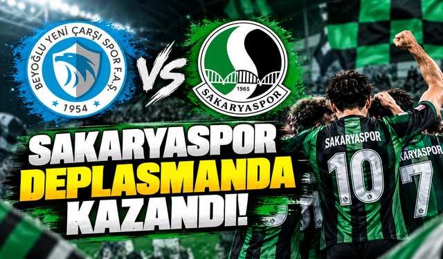 Sakaryaspor deplasmanda kazandı!