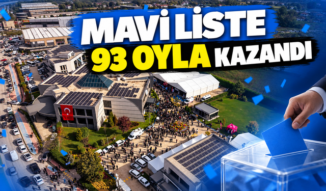 SATSO seçimlerinde üç liste yarıştı! Kazanan mavi liste oldu