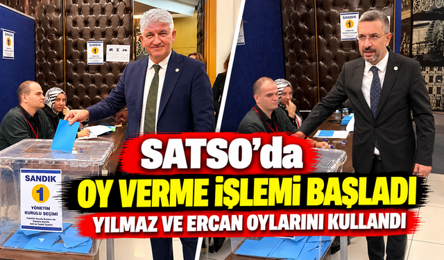 SATSO’da oy verme işlemi başladı