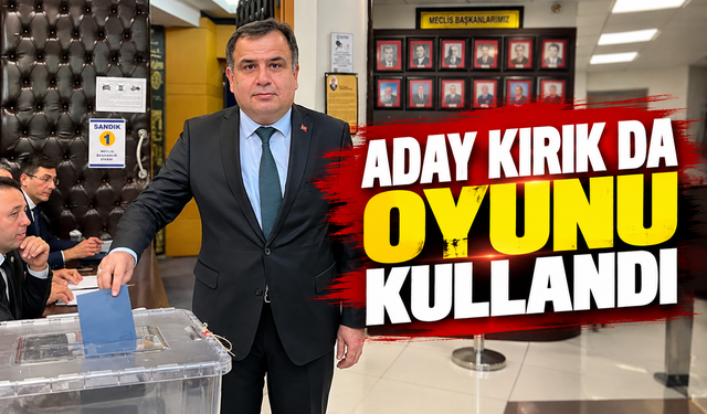 SATSO Meclis Başkanlığı adayı Necmettin Kırık oyunu kullandı