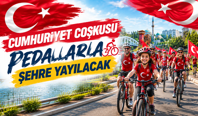 Cumhuriyet coşkusu pedallarla şehre yayılacak