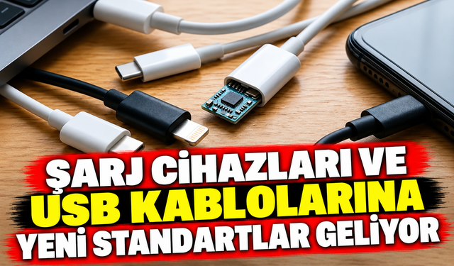 Şarj cihazları ve USB kablolarına yeni standartlar geliyor