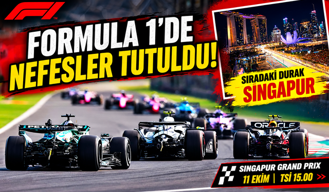 Formula 1’de nefesler tutuldu! Sıradaki durak Singapur