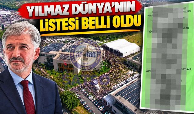 SATSO’da Yılmaz Dünya’nın listesi belli oldu!