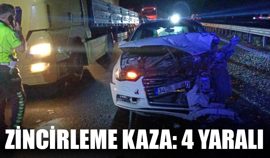 Zincirleme kaza: 4 yaralı