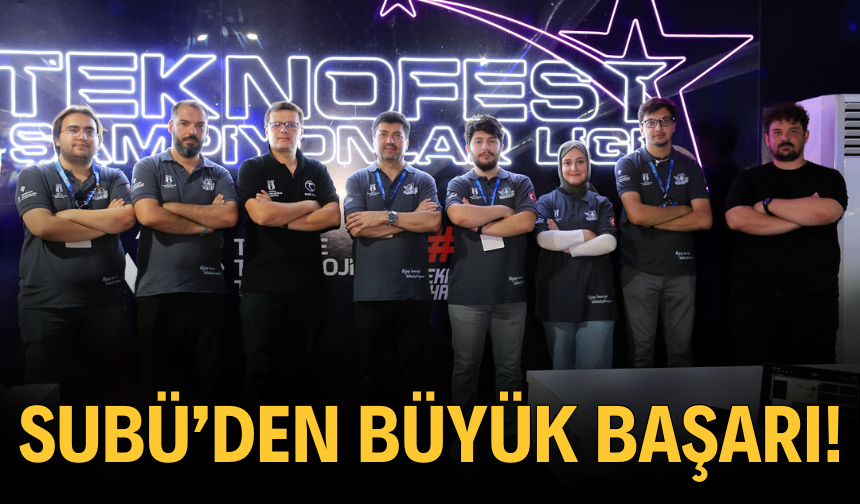 SUBÜ'den büyük başarı!