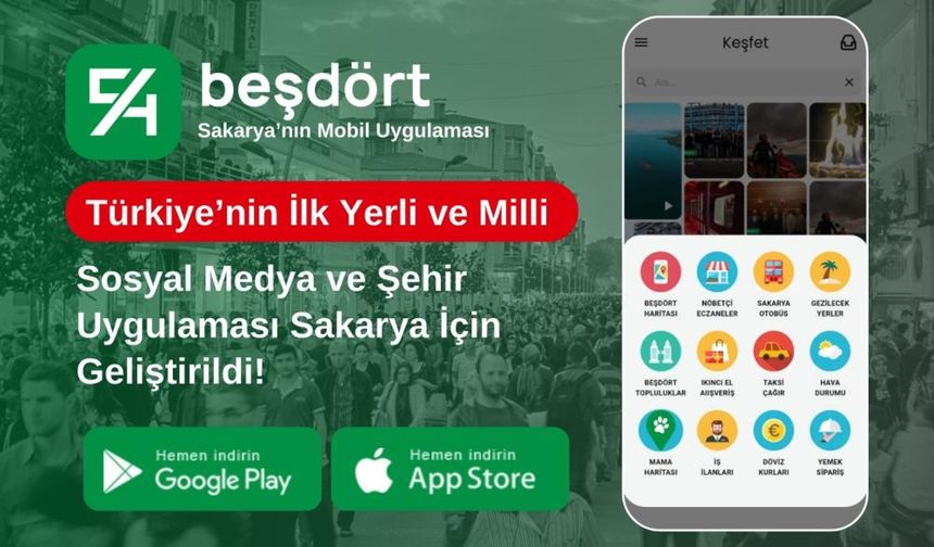 Sakarya’nın Yerli Sosyal Medya Uygulaması ‘BeşDört’ Kullanıma Sunuldu