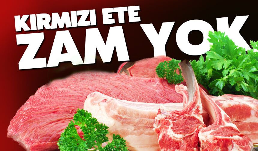Ramazan öcnesi kırmızı ete zam yok