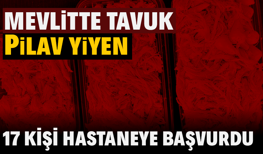 Tavuk pilav yiyen 17 kişi hastaneye başvurdu!