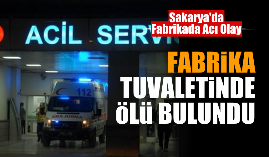 Fabrikanın tuvaletinde ölü bulundu