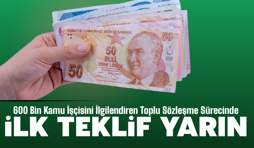 İlk teklif yarın!