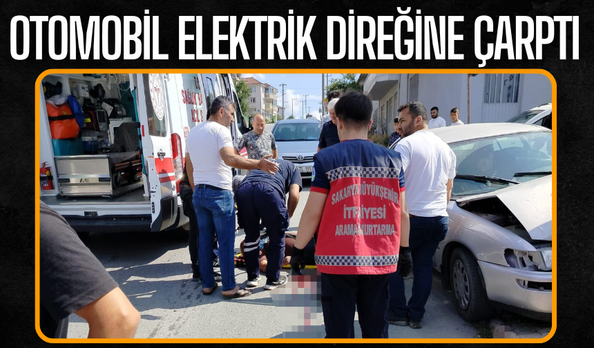 Kaynarca’da Kaza: Otomobil Elektrik Direğine Çarptı, 1 Yaralı