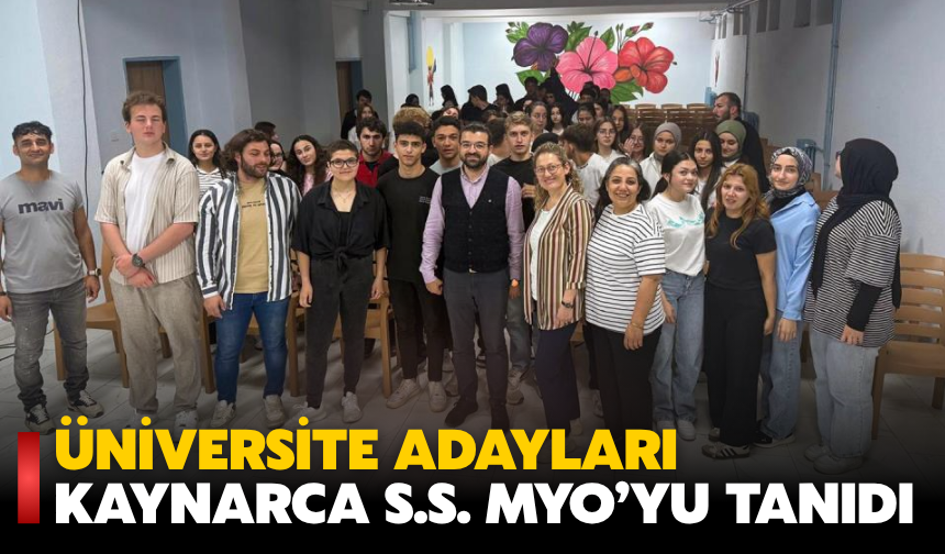 Lise öğrencileri  Kaynarca S.S. MYO’yu Tanıdı