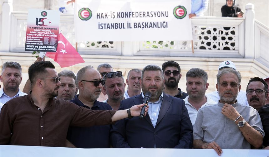 HAK-İŞ, 15 Temmuz şehitlerini İstanbul'da kabirleri başında andı
