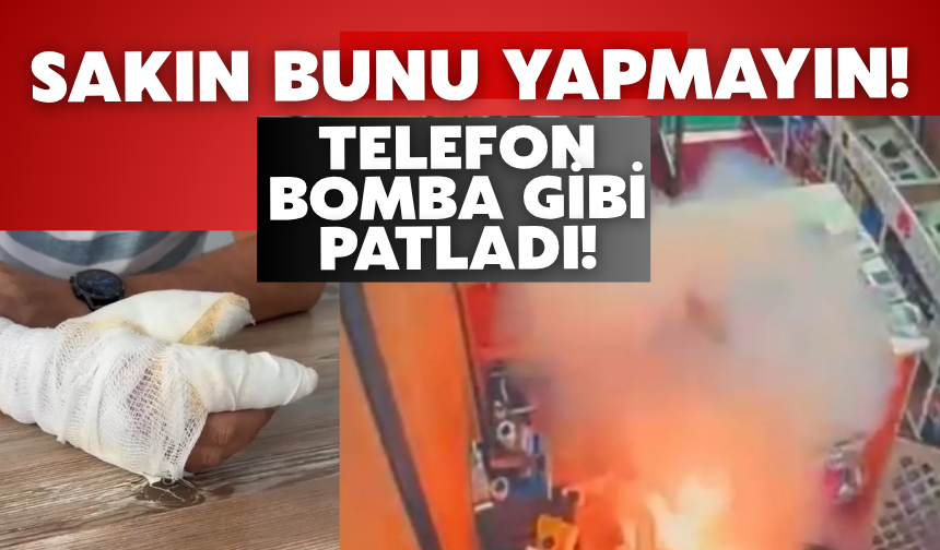 Korku Dolu Anlar: Batarya Elinde Patladı!