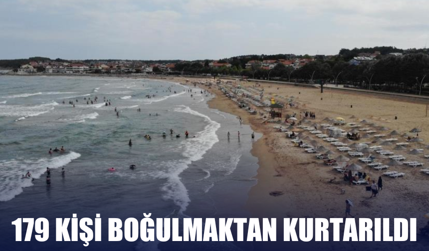 Bir haftada 179 kişi boğulmaktan kurtarıldı