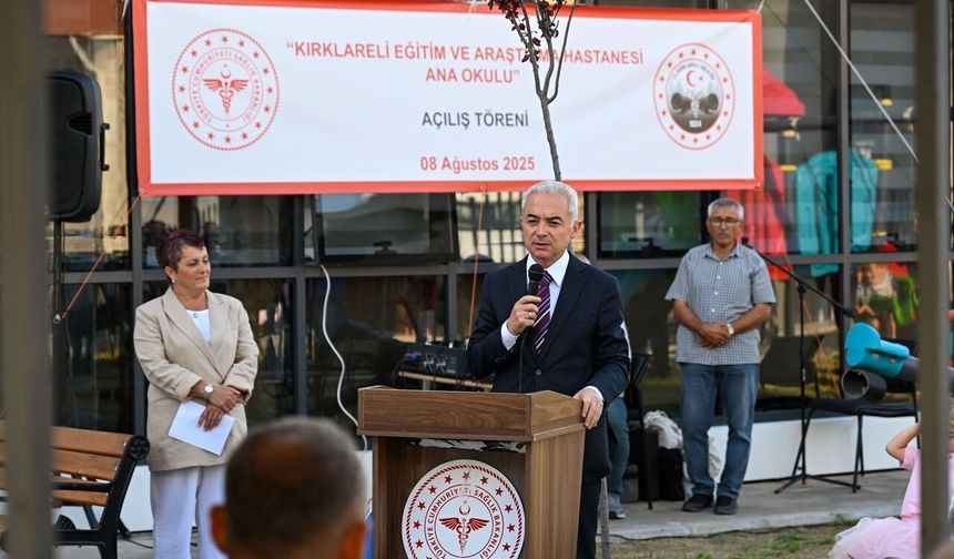 Kırklareli Eğitim ve Araştırma Hastanesi Anaokulu hizmete açıldı