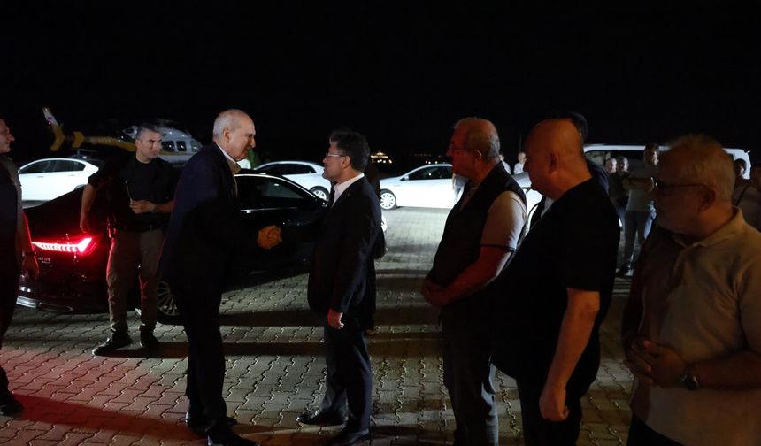 TBMM Başkanı Kurtulmuş, Çanakkale'deki Dardanos Yangın Yönetim Merkezi'ni ziyaret etti