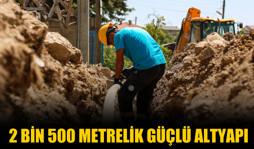 2 Bin 500 Metrelik İçme Suyu Hattı Yenilendi