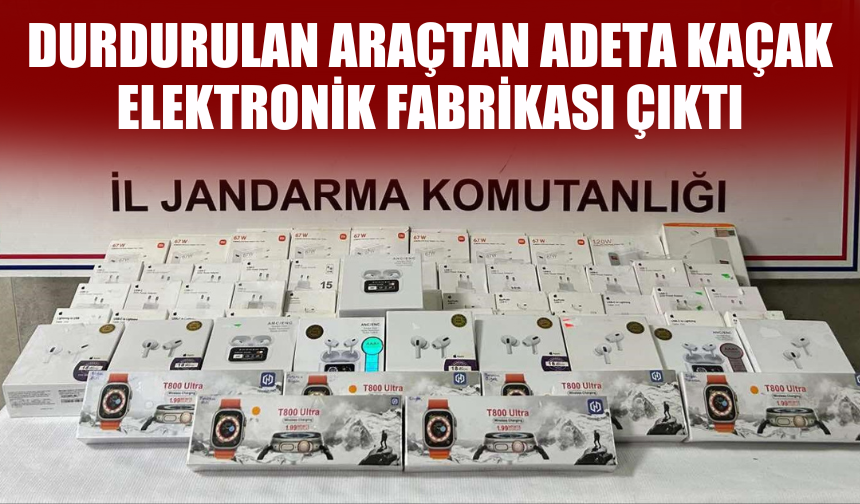 Sapanca’da Yol Kontrolünde Kaçak Elektronik Ürünler Ele Geçirildi