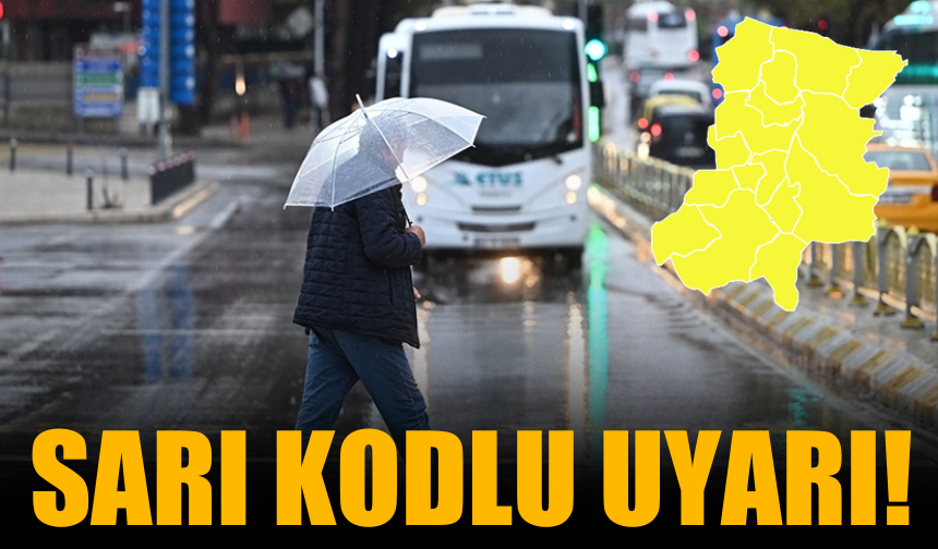 Sakarya için sarı kodlu kuvvetli yağış uyarısı!