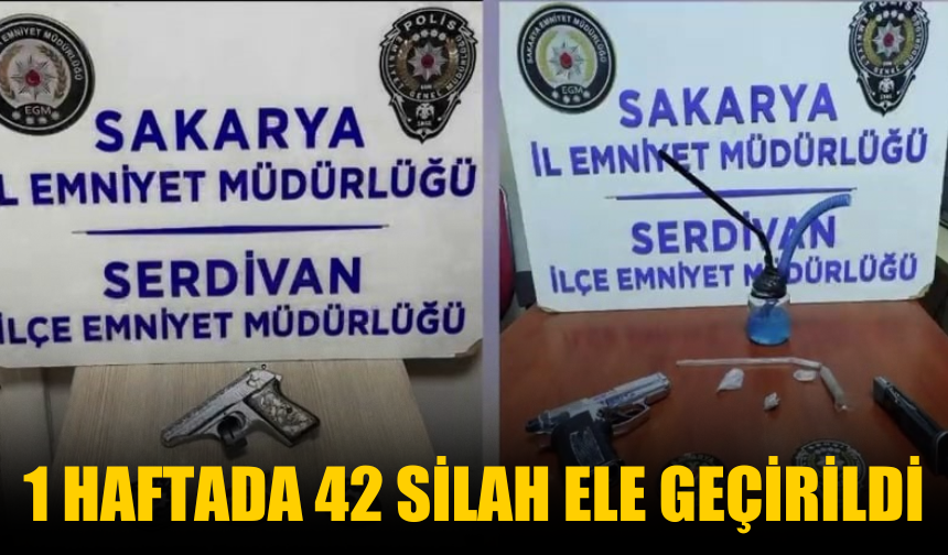 Sakarya’da Polis Ekiplerinden Silah Operasyonu: 42 Silah ve 371 Fişek Ele Geçirildi
