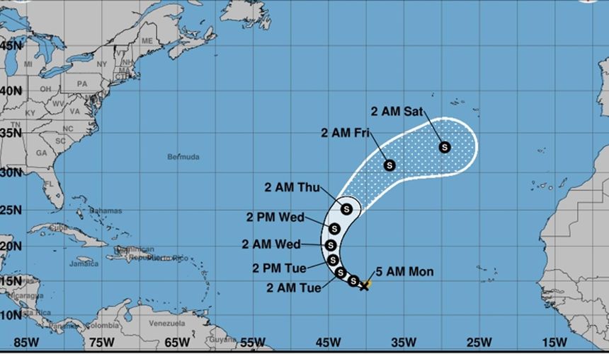 Atlas Okyanusu’nda “Lorenzo” Tropik Fırtınası Oluştu