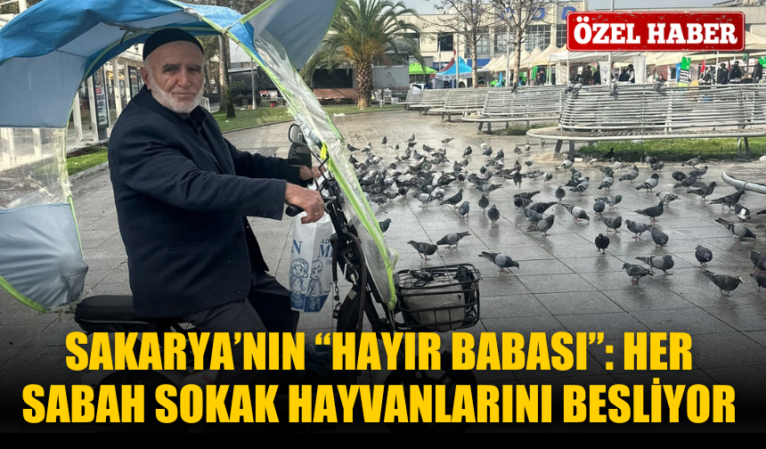 Sakarya’nın “Hayır Babası”: Her Sabah Sokak Hayvanlarını Besliyor