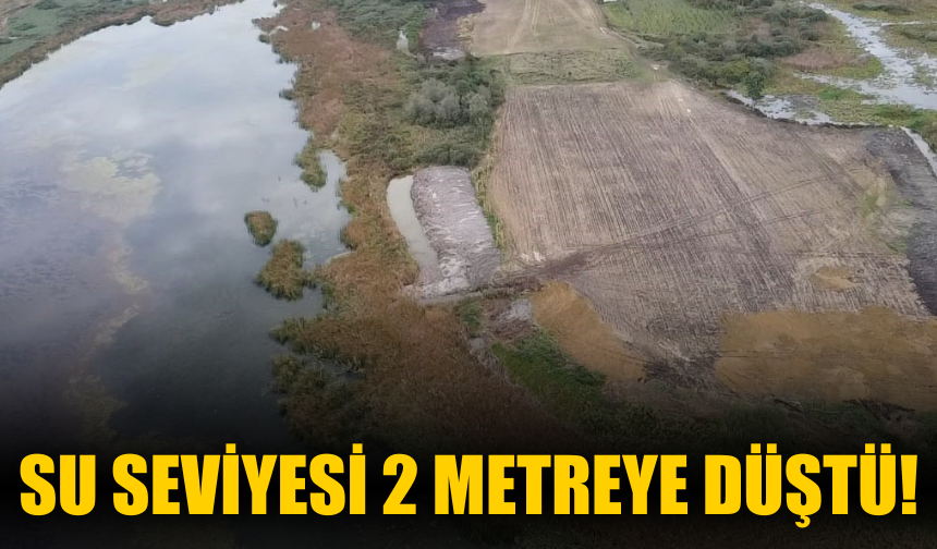 Su seviyesi 2 metreye düştü!