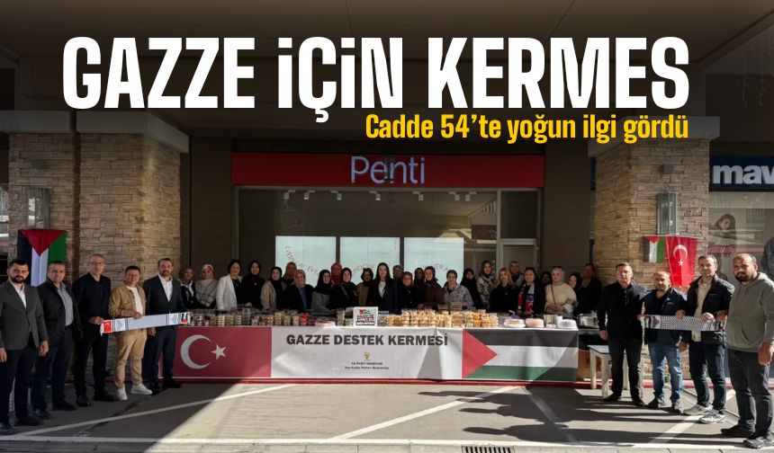 Serdivan’da Gazze’ye yardım kermesi düzenlendi