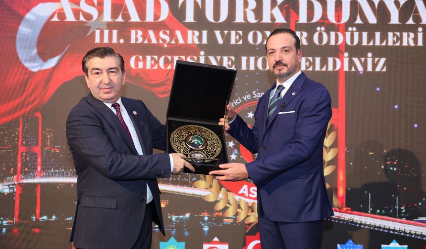 İstanbul'da '3. Türk Dünyası Başarı ve Onur Ödülleri Töreni' yapıldı