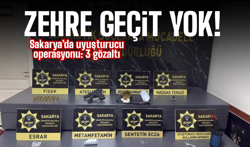 Adapazarı’nda uy*şturucu operasyonu