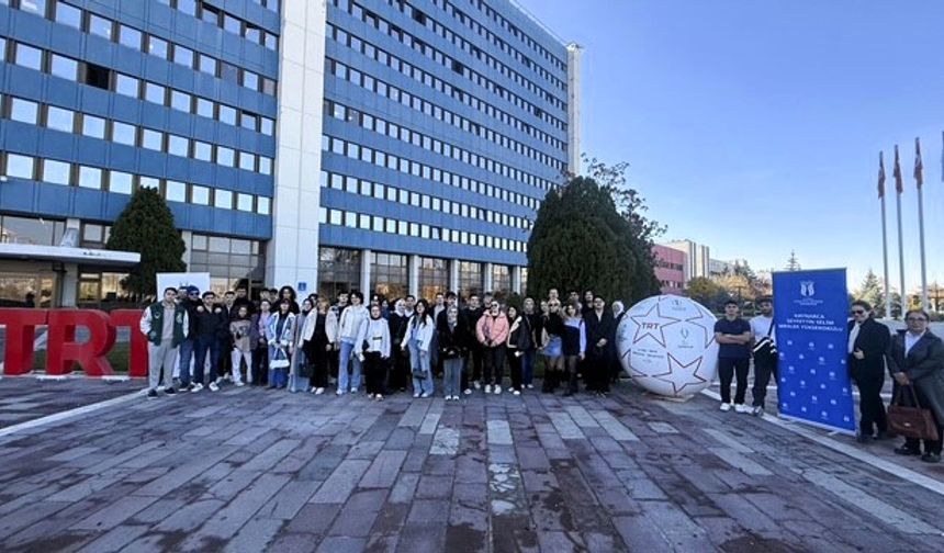 SUBÜ öğrencilerinden TRT’ye teknik gezi