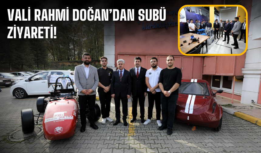 Vali Rahmi Doğan’dan SUBÜ ziyareti