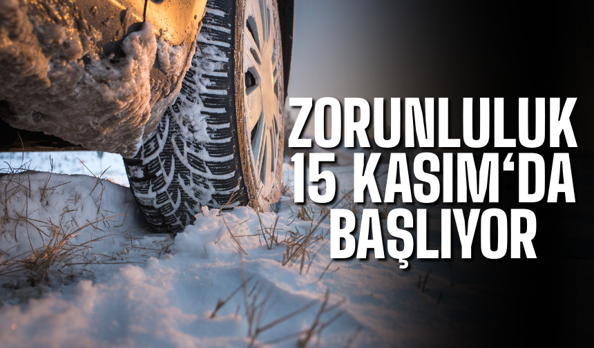 Kış lastiği takma zorunluluğu bu yıl erken başlıyor