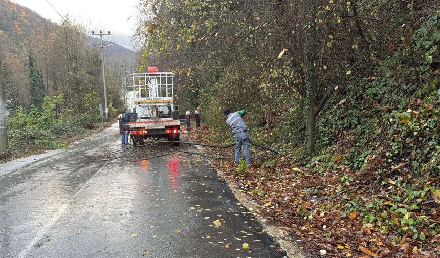 Kar Öncesi Sapanca’da Tedbir Çalışmaları Sürüyor
