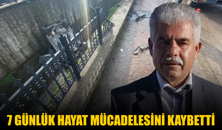 7 günlük hayat mücadelesini kaybetti