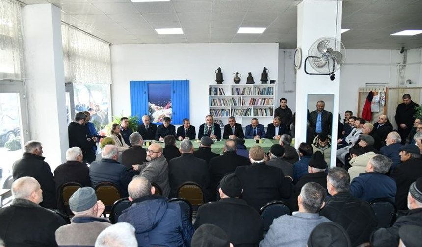 Tekirdağ Valisi Soytürk muhtarlar ve vatandaşlarla buluştu