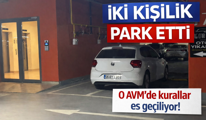 Cadde54 AVM otoparkında hafta sonu park çilesi