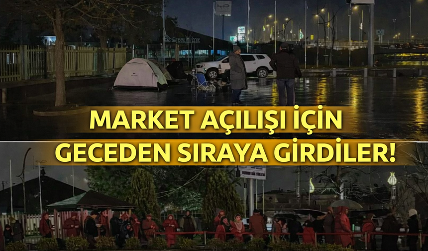 Geceden sıraya girdiler!