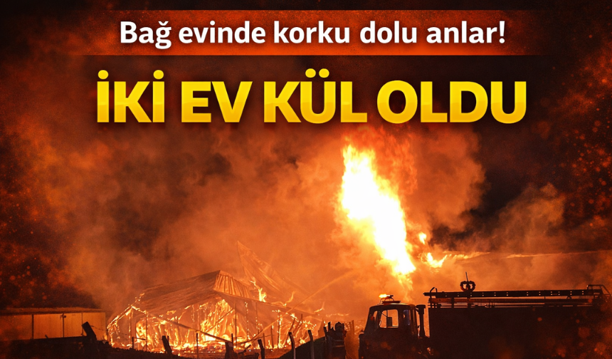 Bilecik’te Gece Yarısı Yangın: İki Bağ Evi Küle Döndü