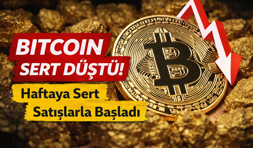 Bitcoin’de sert düşüş yaşanıyor!