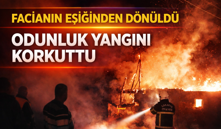 Facianın Eşiğinden Dönüldü: Odunluk Yangını Korkuttu