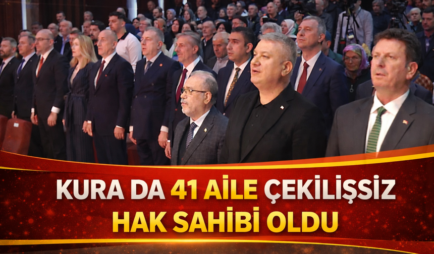 Sakarya’da 41 Şehit Ailesi Çekilişsiz hak sahibi oldu