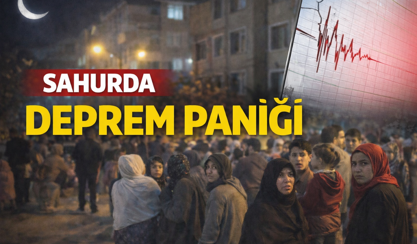 Sahurda deprem yaşadılar!