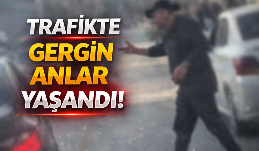 Adapazarı Yeni Cami Önünde Trafik Gerilimi