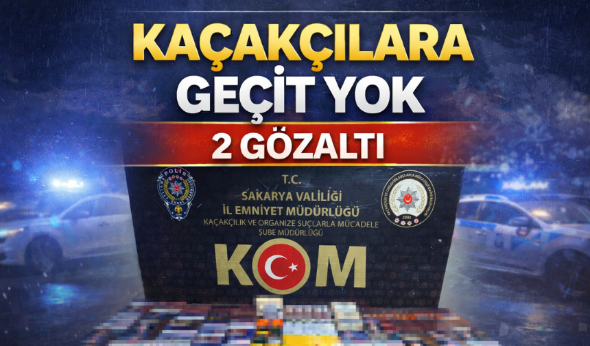 Kaçakçılara geçit yok: 2 gözaltı